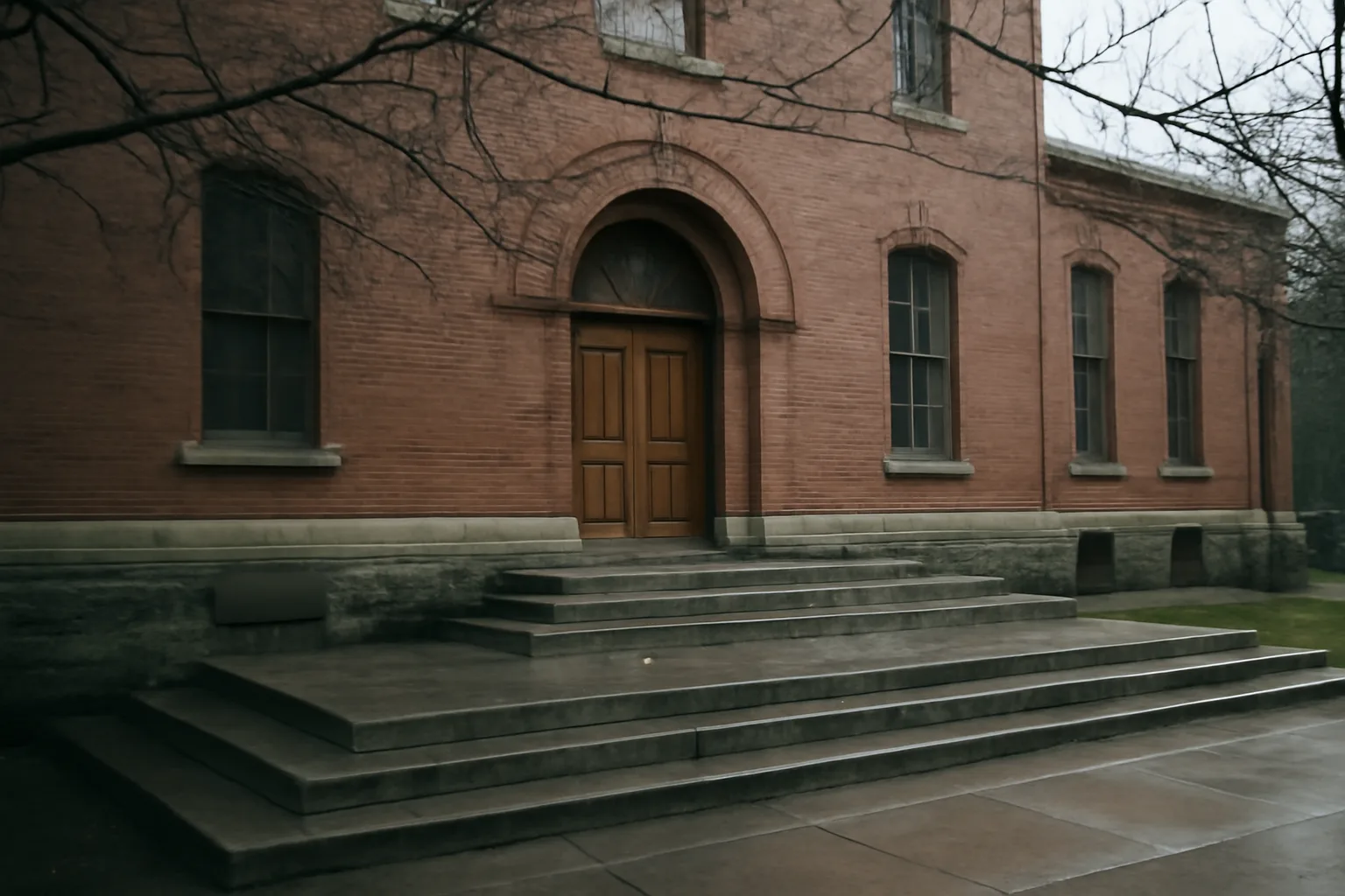 Brick Hartford courthouse steps in winter light, guardian ad litem renewal