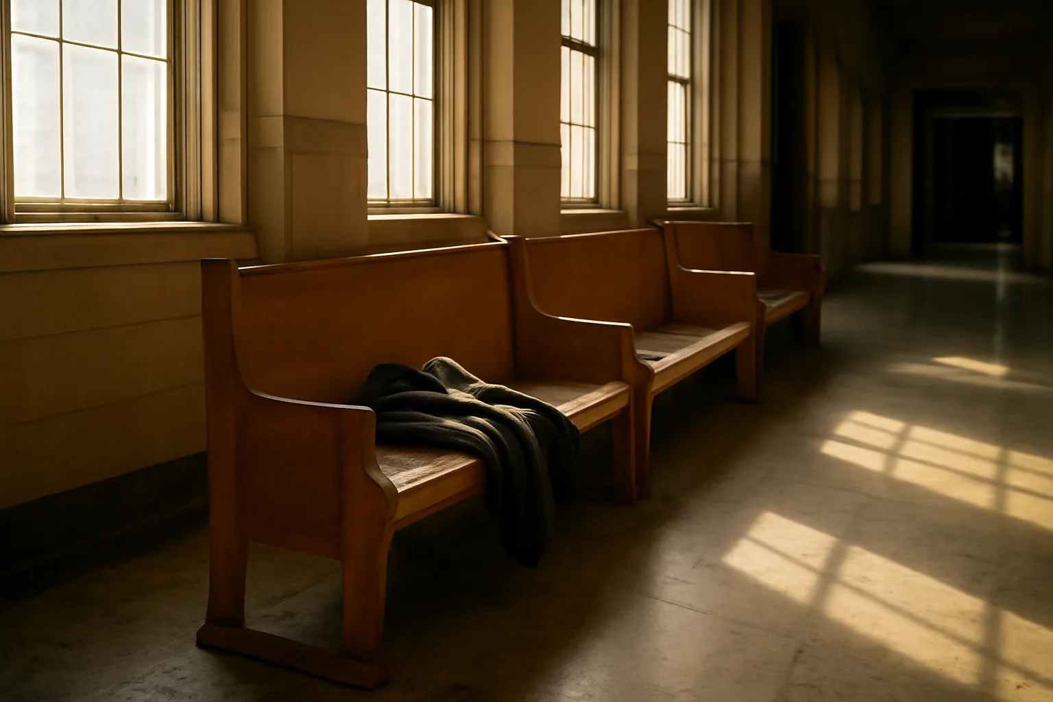 Sunlit empty Wilmington courthouse hallway about Delaware guardian ad litem cost