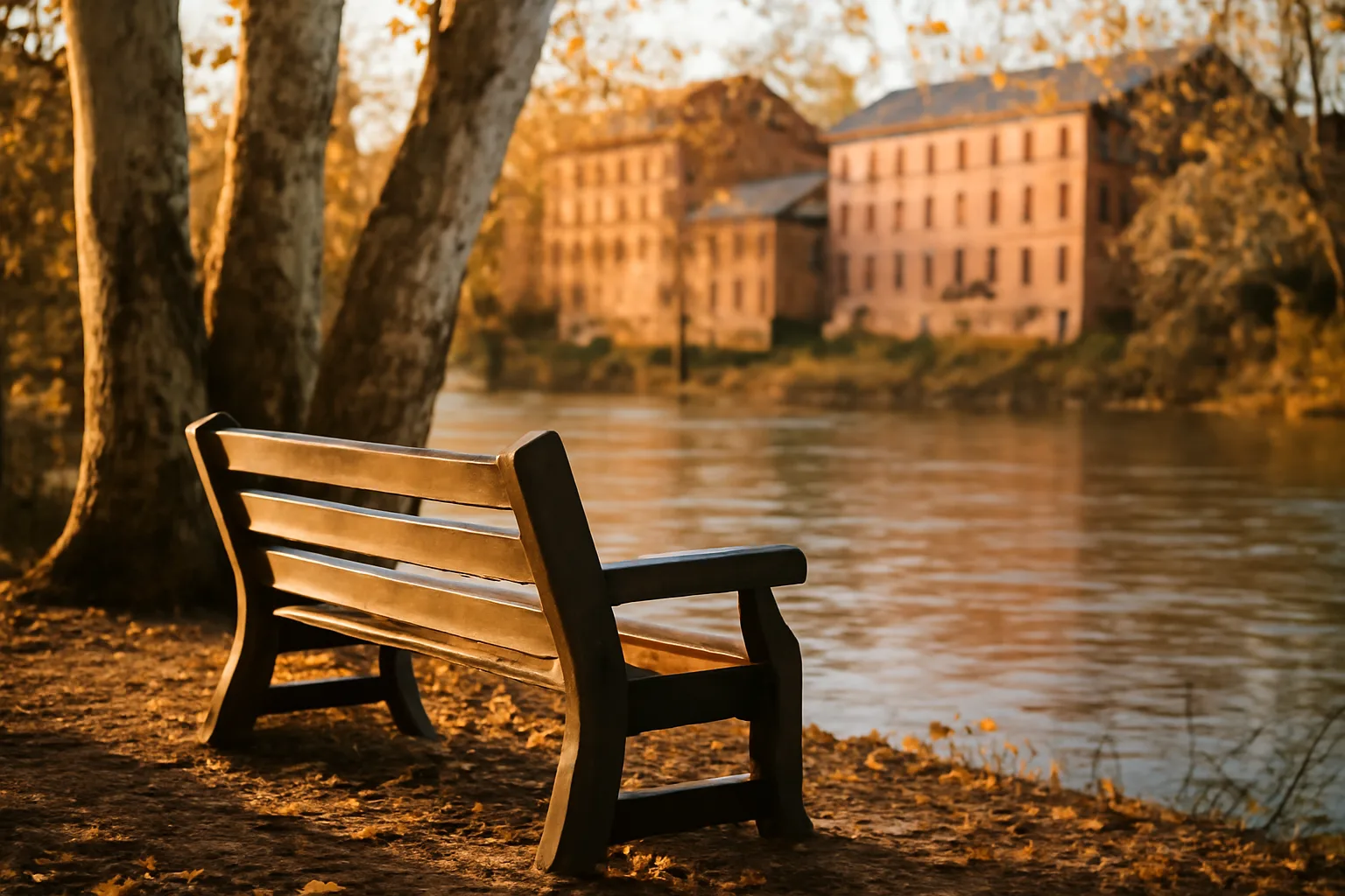 Wilmington creek bench near courts handling guardian ad litem cases